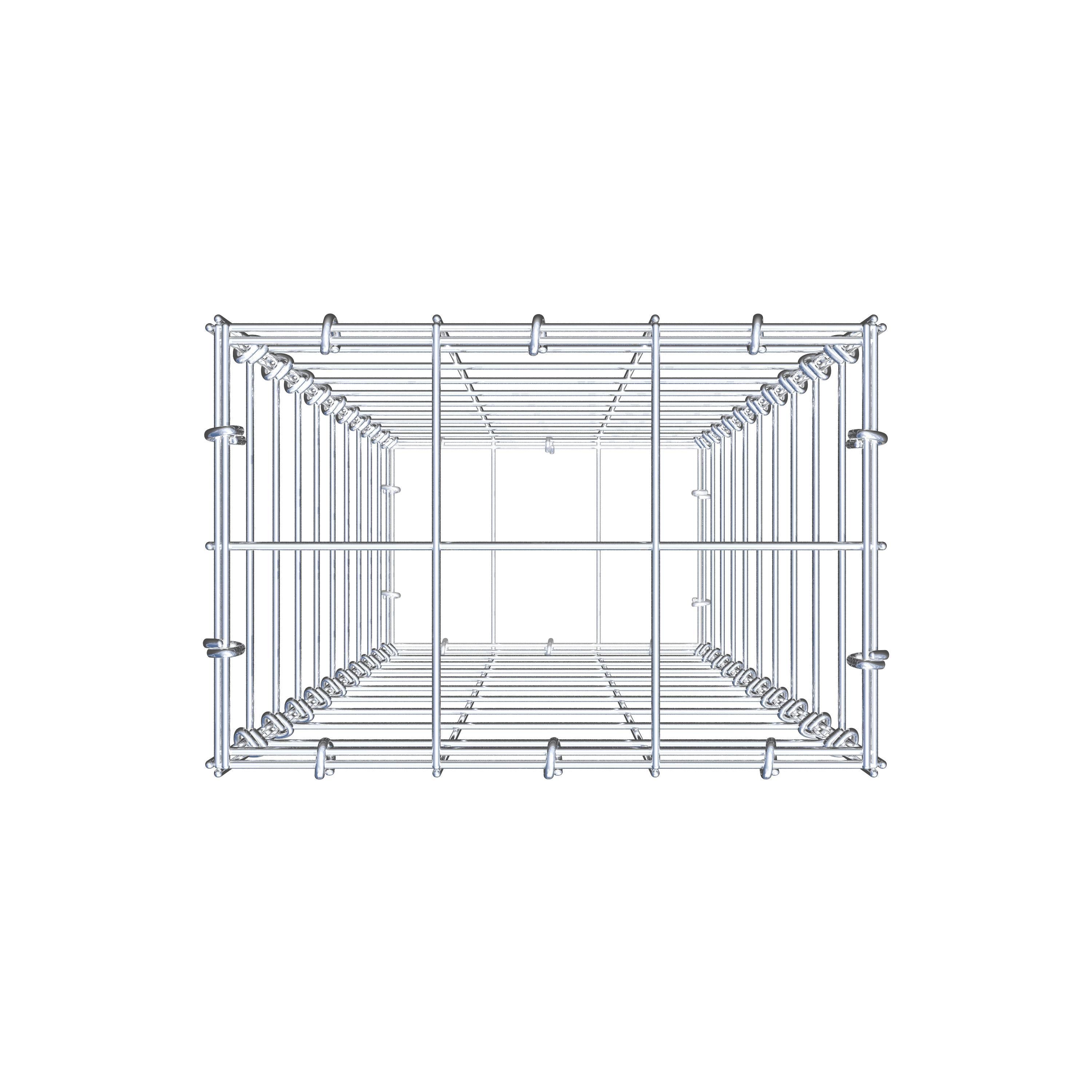 Gabião 100 cm x 30 cm x 20 cm (C x A x P), malhagem 10 cm x 10 cm, anel C