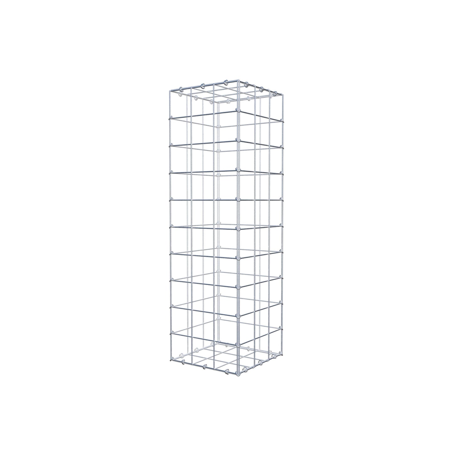 Gabion 100 cm x 30 cm x 30 cm (L x H x D), maskstorlek 10 cm x 10 cm, C-ring