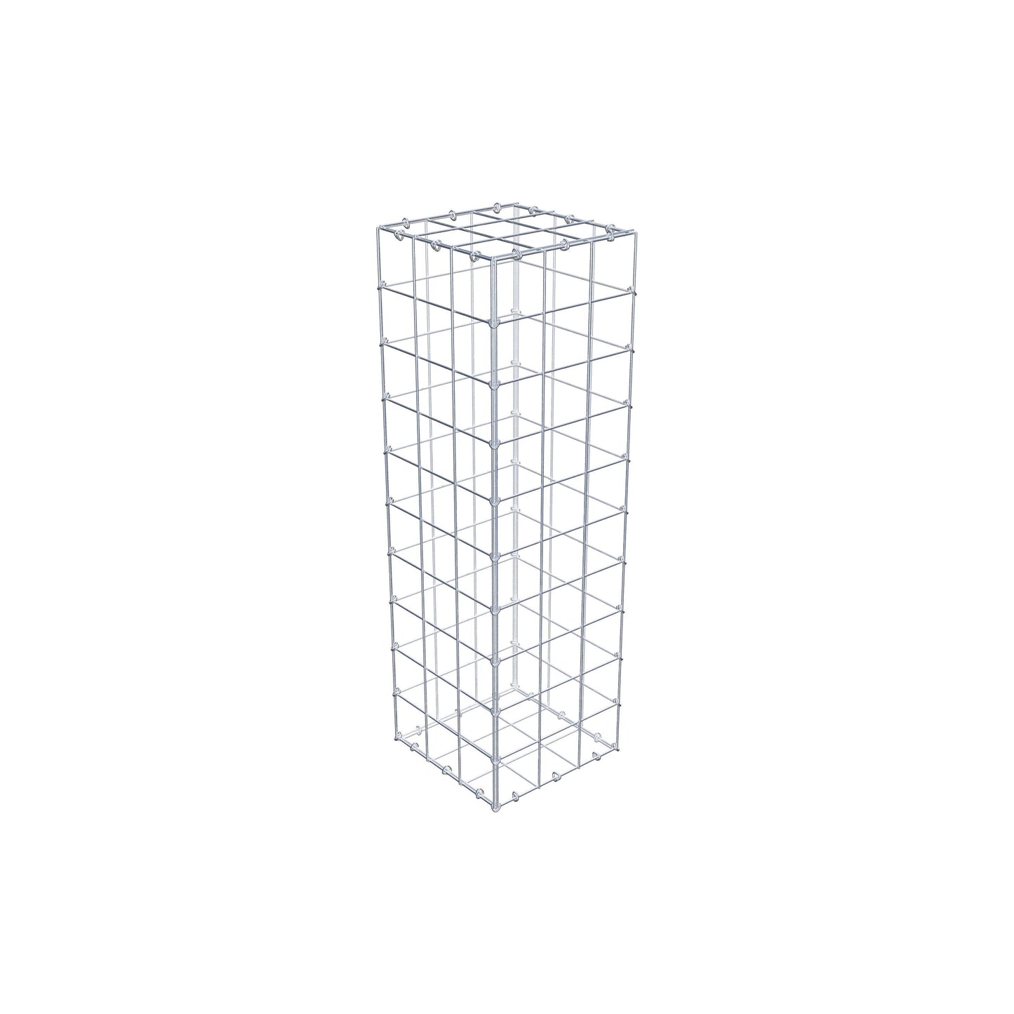 Gabion 100 cm x 30 cm x 30 cm (L x H x D), maskstorlek 10 cm x 10 cm, C-ring