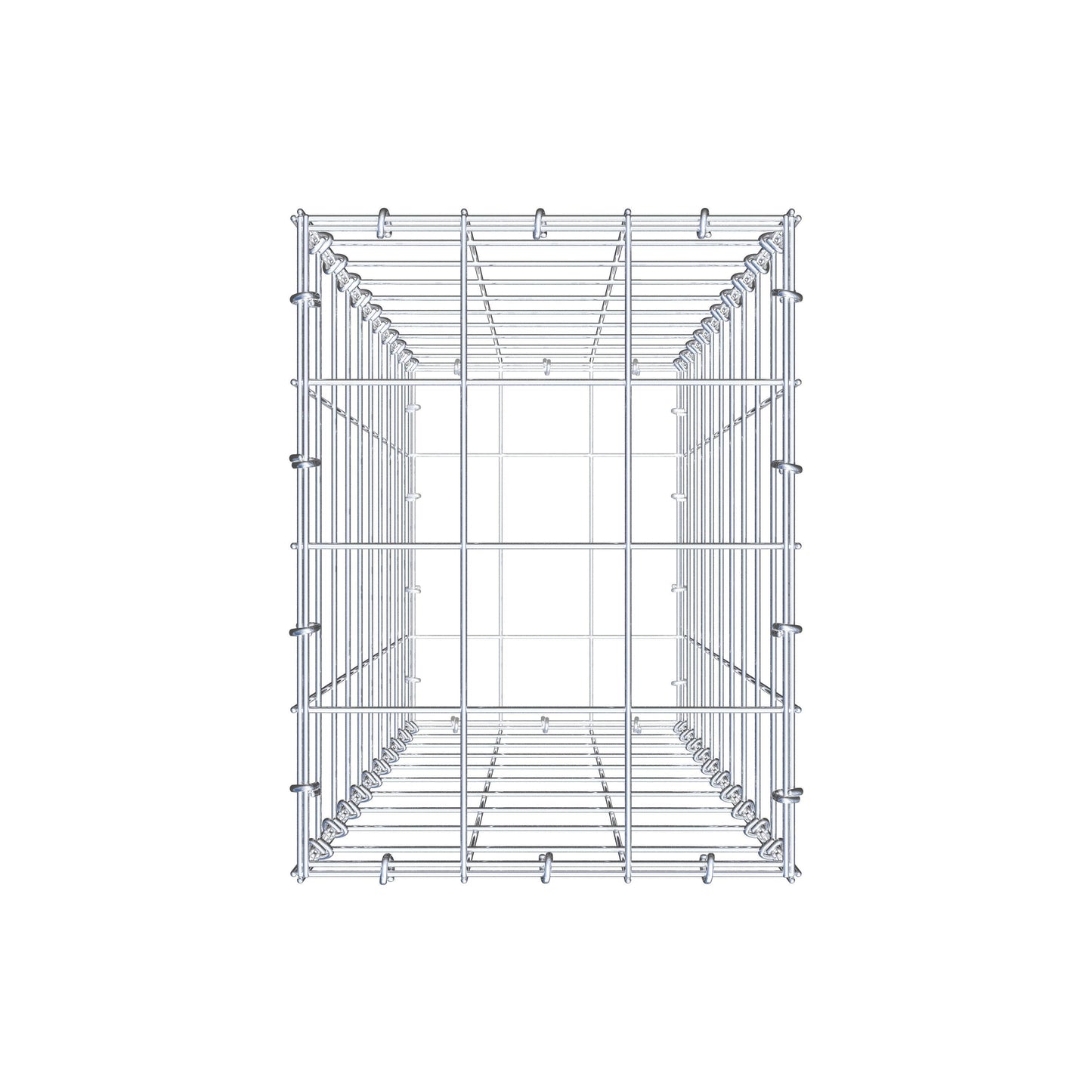 Schanskorf 100 cm x 30 cm x 40 cm (L x H x D), maaswijdte 10 cm x 10 cm, C-ring
