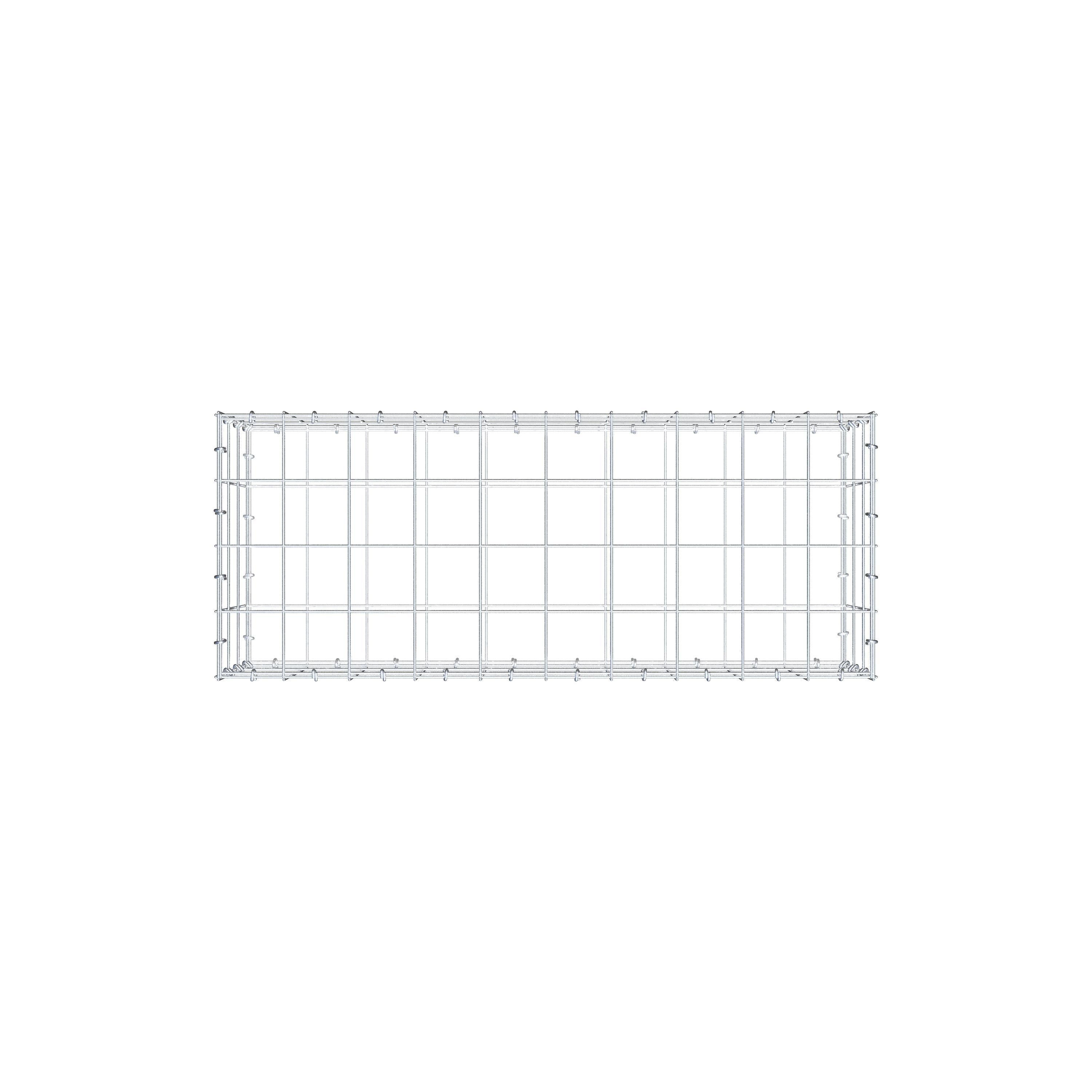 Gabione 100 cm x 30 cm x 40 cm (L x H x T), Maschenweite 10 cm x 10 cm, C-Ring