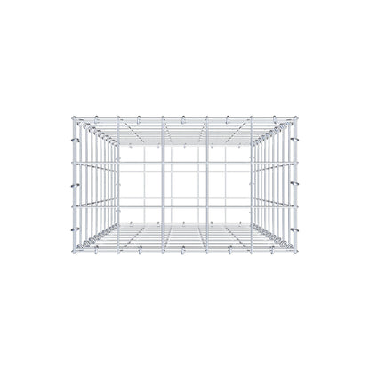 Gabião 100 cm x 50 cm x 30 cm (C x A x P), malhagem 10 cm x 10 cm, anel C