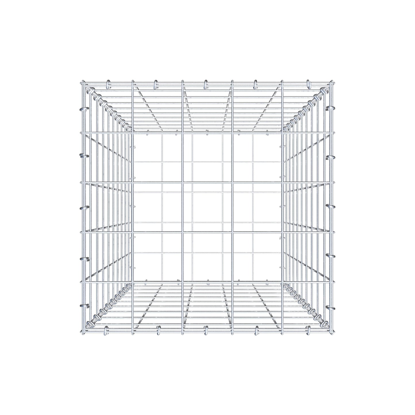Schanskorf 100 cm x 50 cm x 50 cm (L x H x D), maaswijdte 10 cm x 10 cm, C-ring