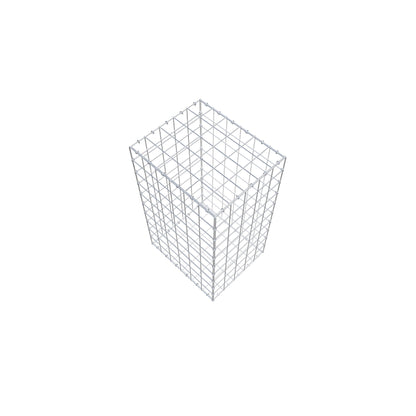 Gavión 100 cm x 60 cm x 50 cm (L x A x P), malla 10 cm x 10 cm, anillo en C