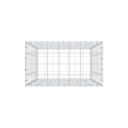 Gabião 100 cm x 70 cm x 40 cm (C x A x P), malhagem 10 cm x 10 cm, anel C