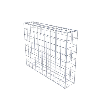 Gabion 100 cm x 80 cm x 20 cm (L x H x D), maskestørrelse 10 cm x 10 cm, C-ring