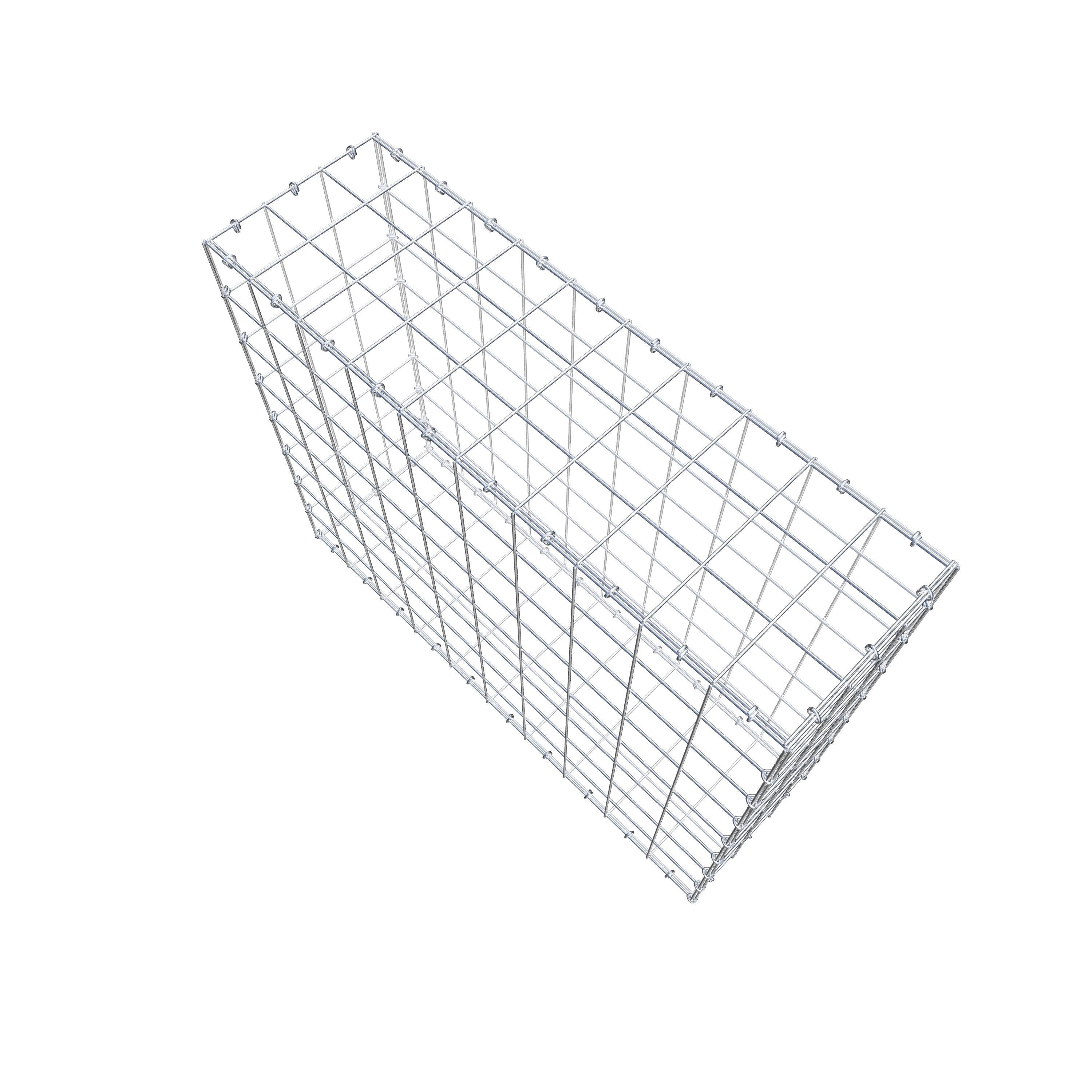 Gabion 100 cm x 80 cm x 30 cm (L x H x D), maskestørrelse 10 cm x 10 cm, C-ring