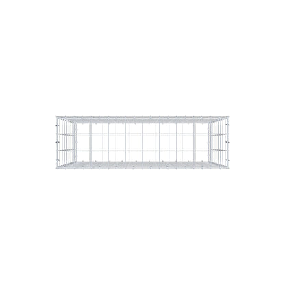 Schanskorf 100 cm x 90 cm x 30 cm (L x H x D), maaswijdte 10 cm x 10 cm, C-ring