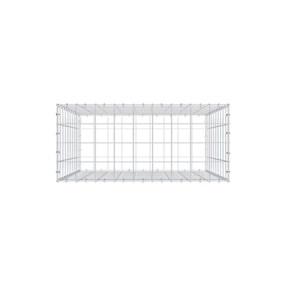 Gabbione 100 cm x 90 cm x 40 cm (L x H x P), maglia 10 cm x 10 cm, anello a C