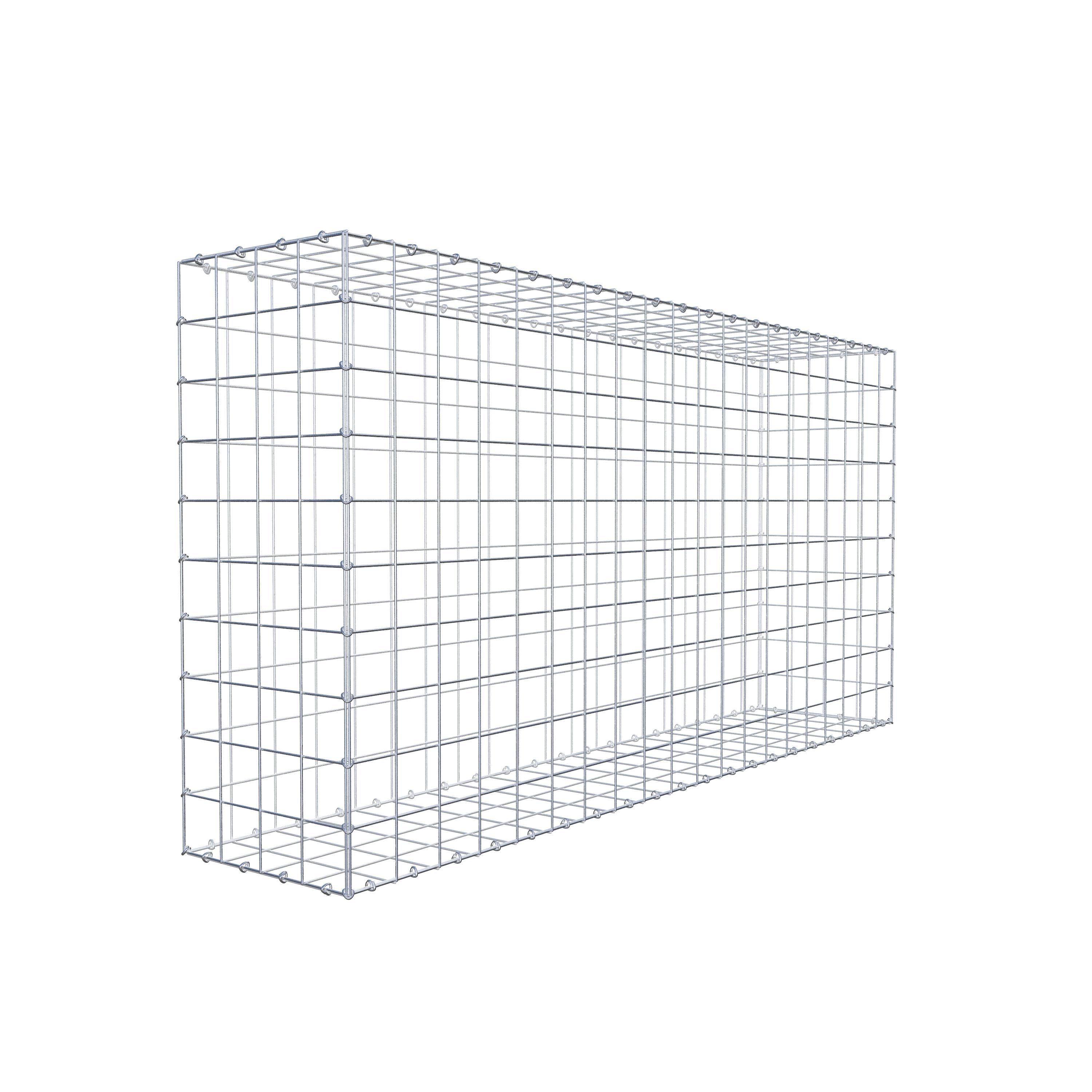 Gabion 200 cm x 100 cm x 40 cm (L x H x D), mesh size 10 cm x 10 cm, C-ring