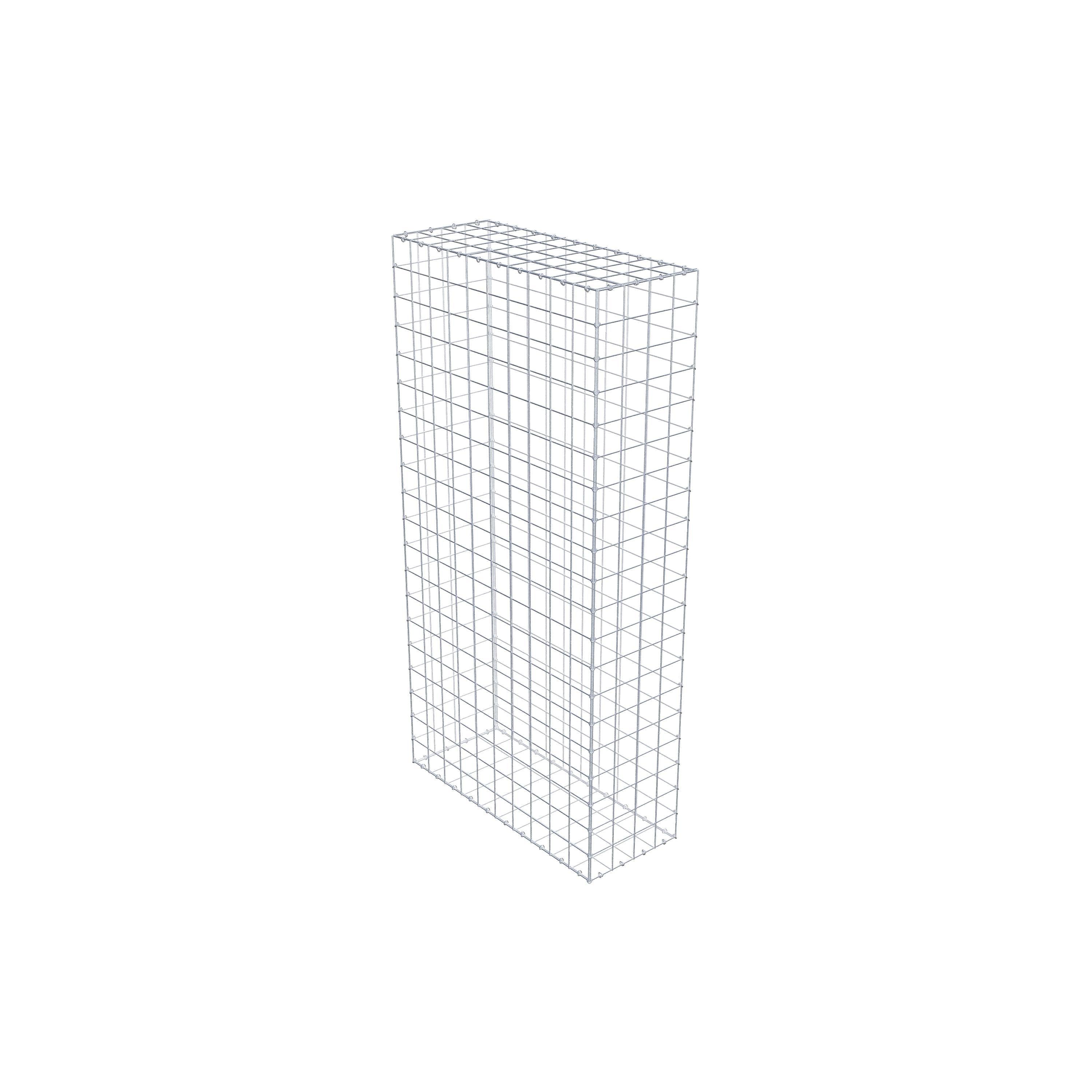 Gabion 200 cm x 100 cm x 40 cm (L x H x D), mesh size 10 cm x 10 cm, C-ring