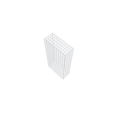 Gabion 200 cm x 100 cm x 40 cm (L x H x P), mailles 10 cm x 10 cm, anneau en C