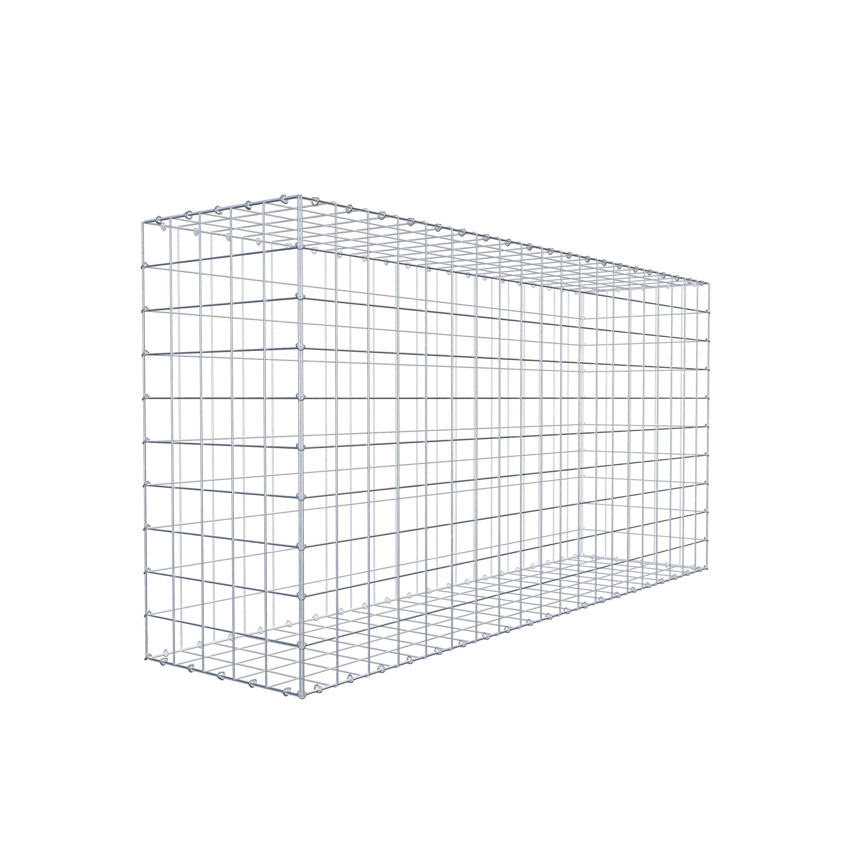 Gabion 200 cm x 100 cm x 50 cm (L x H x D), maskestørrelse 10 cm x 10 cm, C-ring