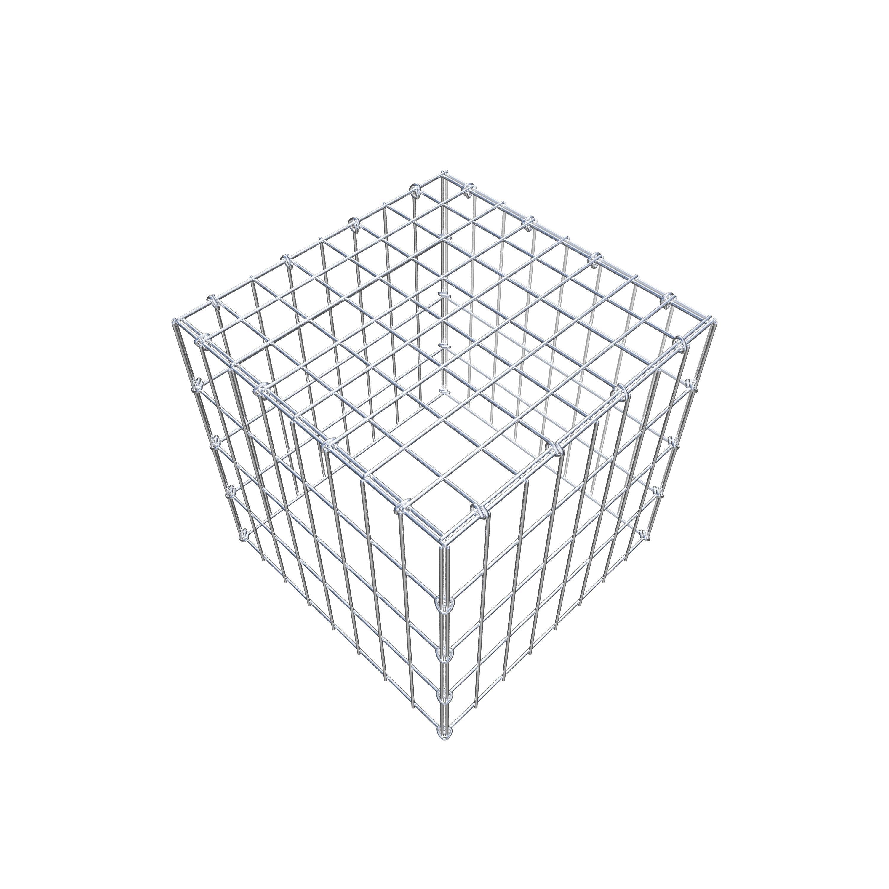 Mounted gabion type 3 40 cm x 40 cm x 40 cm (L x H x D), mesh size 5 cm x 10 cm, C-ring