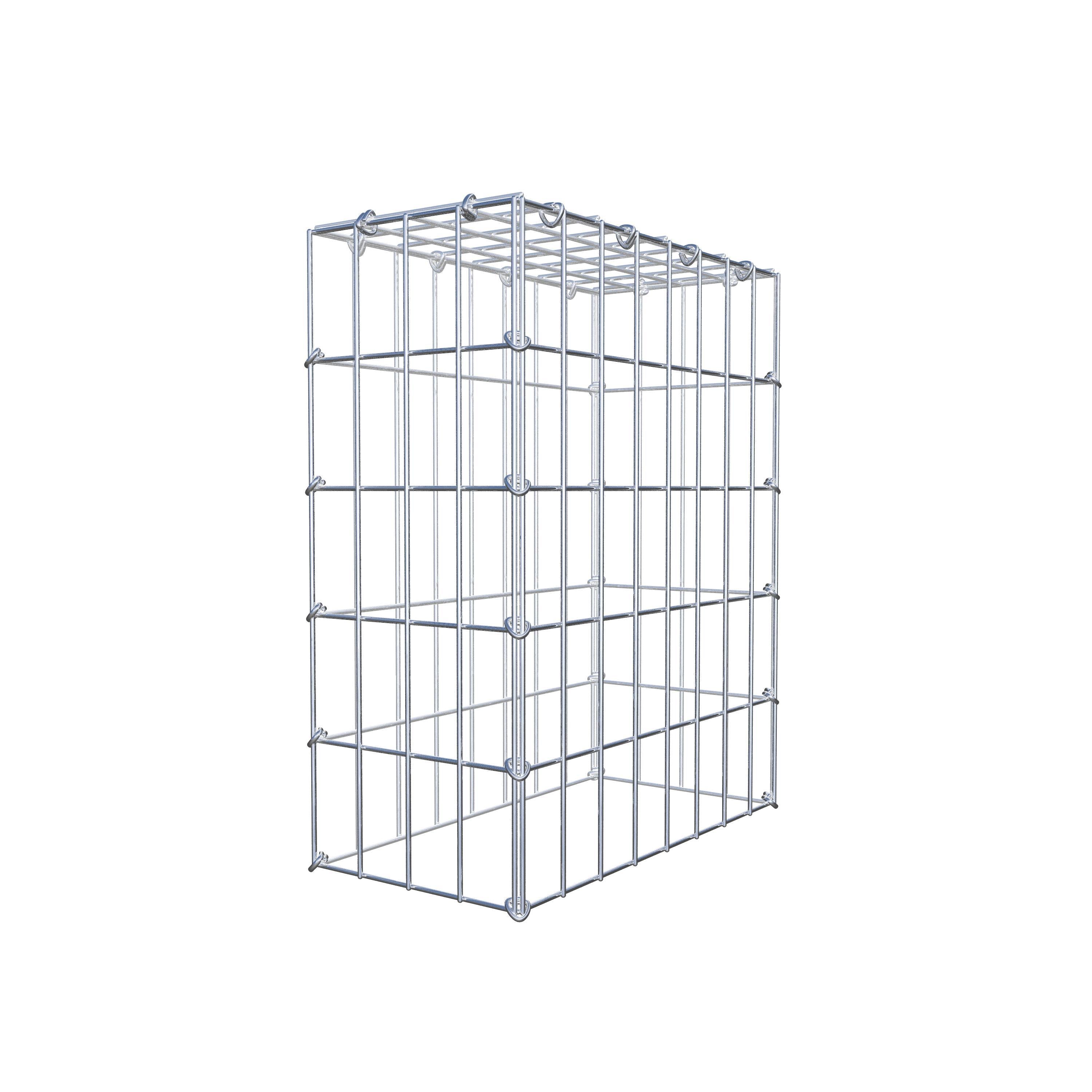 Mounted gabion type 3 50 cm x 40 cm x 20 cm (L x H x D), mesh size 5 cm x 10 cm, C-ring