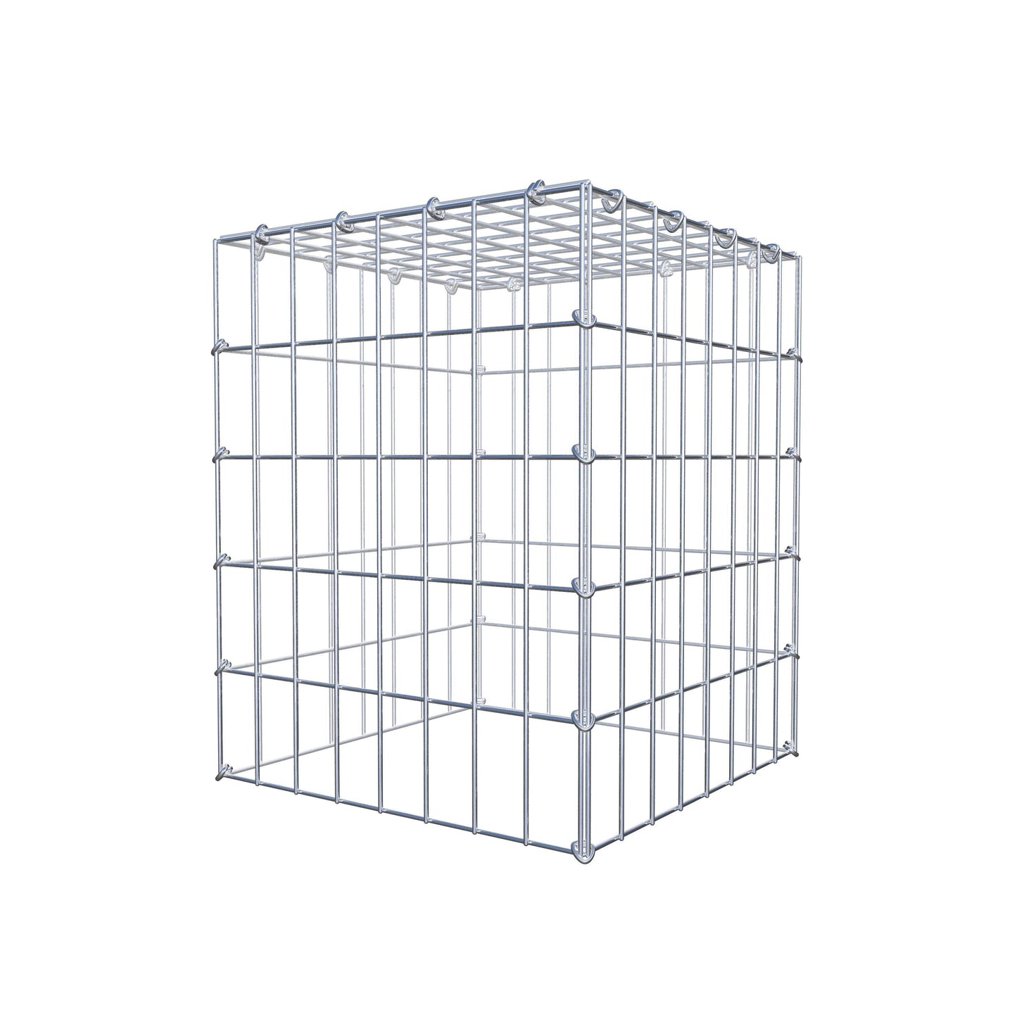 Mounted gabion type 3 50 cm x 40 cm x 40 cm (L x H x D), mesh size 5 cm x 10 cm, C-ring