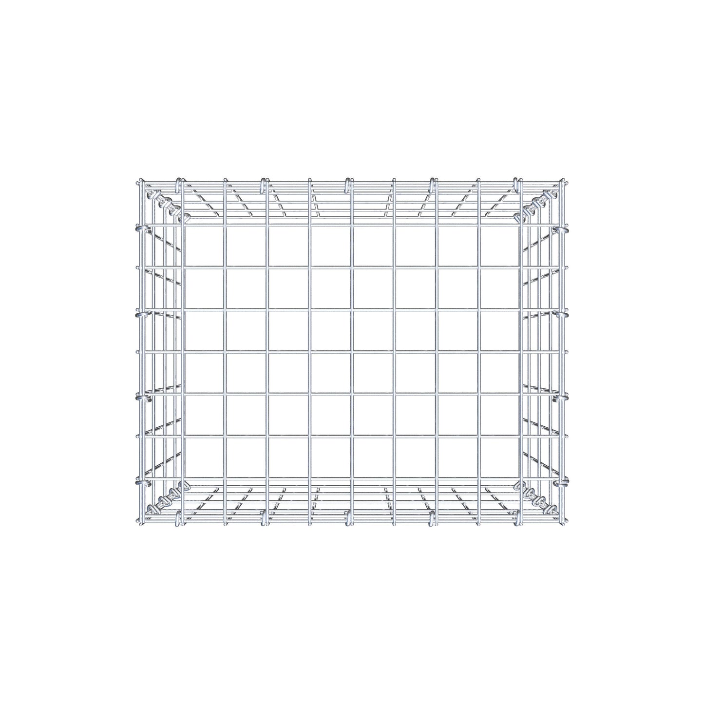 Mounted gabion type 3 50 cm x 40 cm x 40 cm (L x H x D), mesh size 5 cm x 10 cm, C-ring