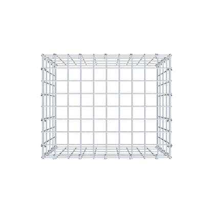 Mounted gabion type 3 50 cm x 40 cm x 40 cm (L x H x D), mesh size 5 cm x 10 cm, C-ring