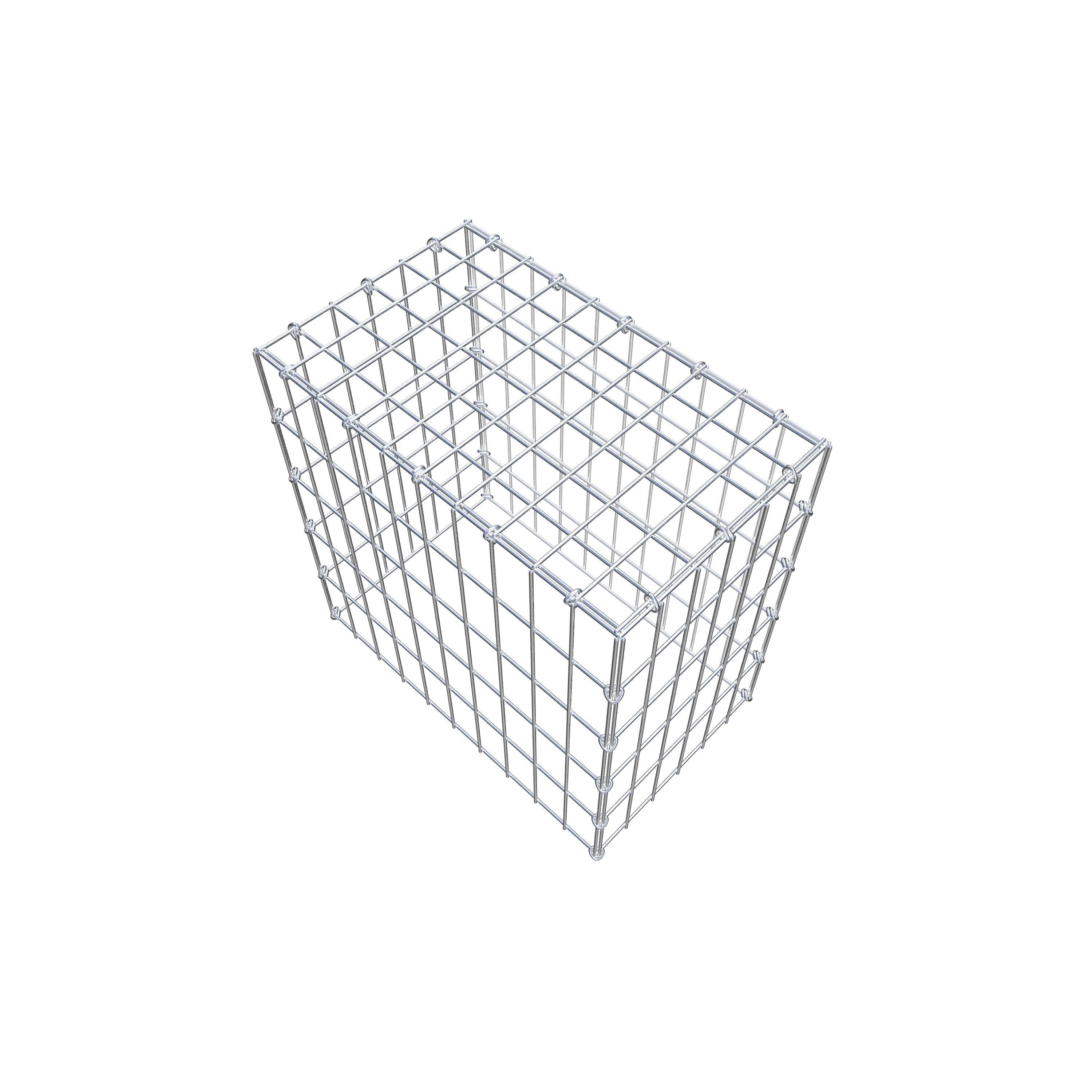 Monteret gabion type 3 50 cm x 50 cm x 30 cm (L x H x D), maskestørrelse 5 cm x 10 cm, C-ring