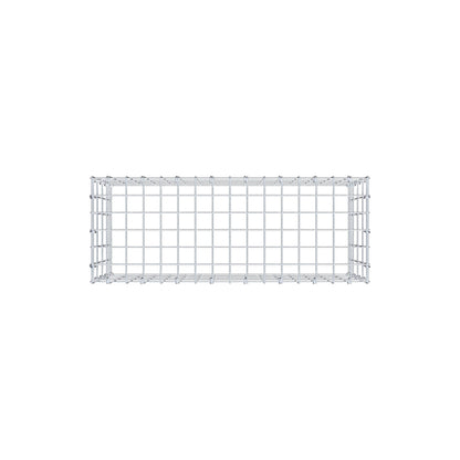 Mounted gabion type 3 80 cm x 40 cm x 30 cm (L x H x D), mesh size 5 cm x 10 cm, C-ring
