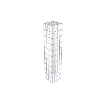 Mounted gabion type 3 100 cm x 20 cm x 20 cm (L x H x D), mesh size 5 cm x 10 cm, C-ring
