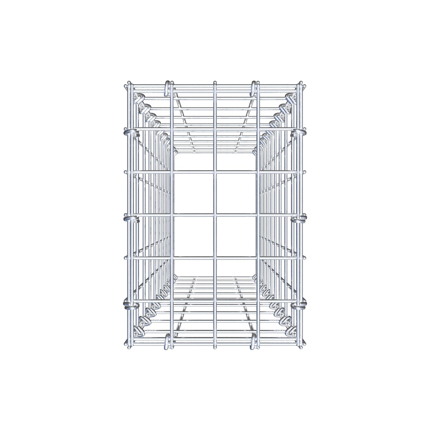 Mounted gabion type 3 100 cm x 20 cm x 30 cm (L x H x D), mesh size 5 cm x 10 cm, C-ring