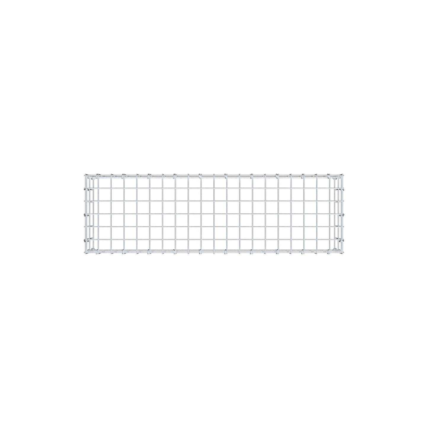 Mounted gabion type 3 100 cm x 20 cm x 30 cm (L x H x D), mesh size 5 cm x 10 cm, C-ring