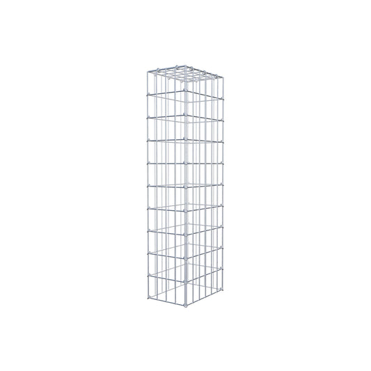 Mounted gabion type 3 100 cm x 30 cm x 20 cm (L x H x D), mesh size 5 cm x 10 cm, C-ring
