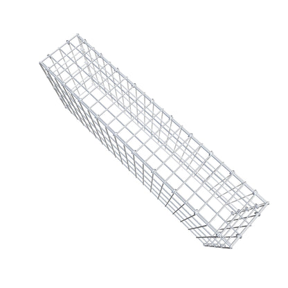 Mounted gabion type 3 100 cm x 40 cm x 20 cm (L x H x D), mesh size 5 cm x 10 cm, C-ring