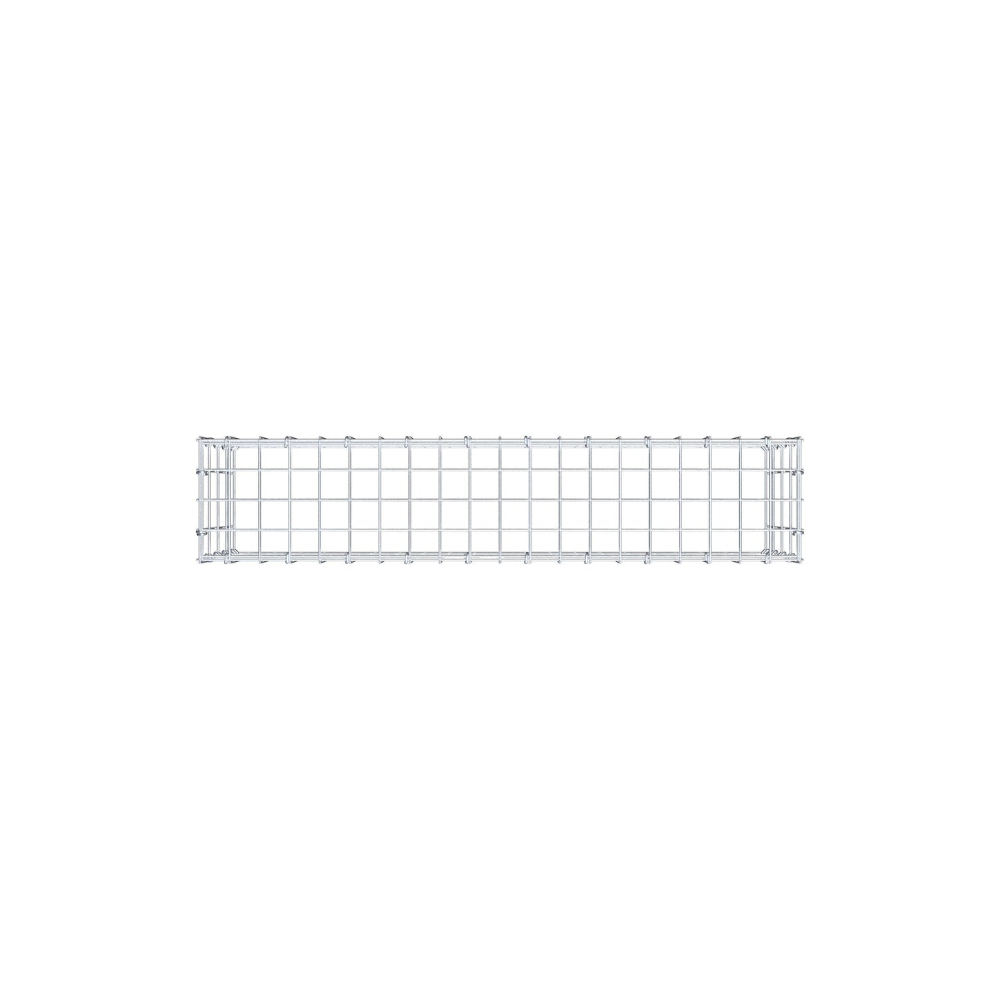 Mounted gabion type 3 100 cm x 40 cm x 20 cm (L x H x D), mesh size 5 cm x 10 cm, C-ring