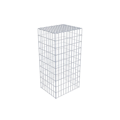 Mounted gabion type 3 100 cm x 40 cm x 50 cm (L x H x D), mesh size 5 cm x 10 cm, C-ring