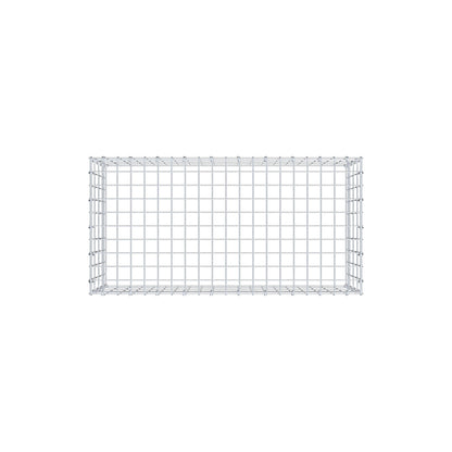 Mounted gabion type 3 100 cm x 40 cm x 50 cm (L x H x D), mesh size 5 cm x 10 cm, C-ring