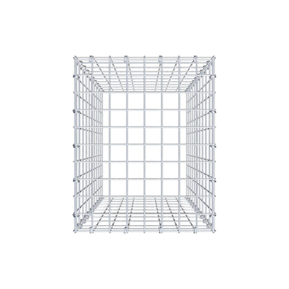 Mounted gabion type 3 100 cm x 40 cm x 50 cm (L x H x D), mesh size 5 cm x 10 cm, C-ring