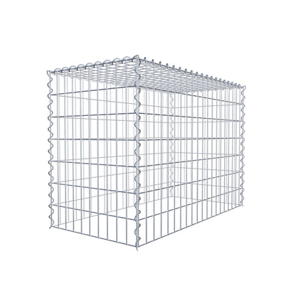 Extra gabion typ 3 100 cm x 70 cm x 50 cm (L x H x D), maskstorlek 5 cm x 10 cm, spiral