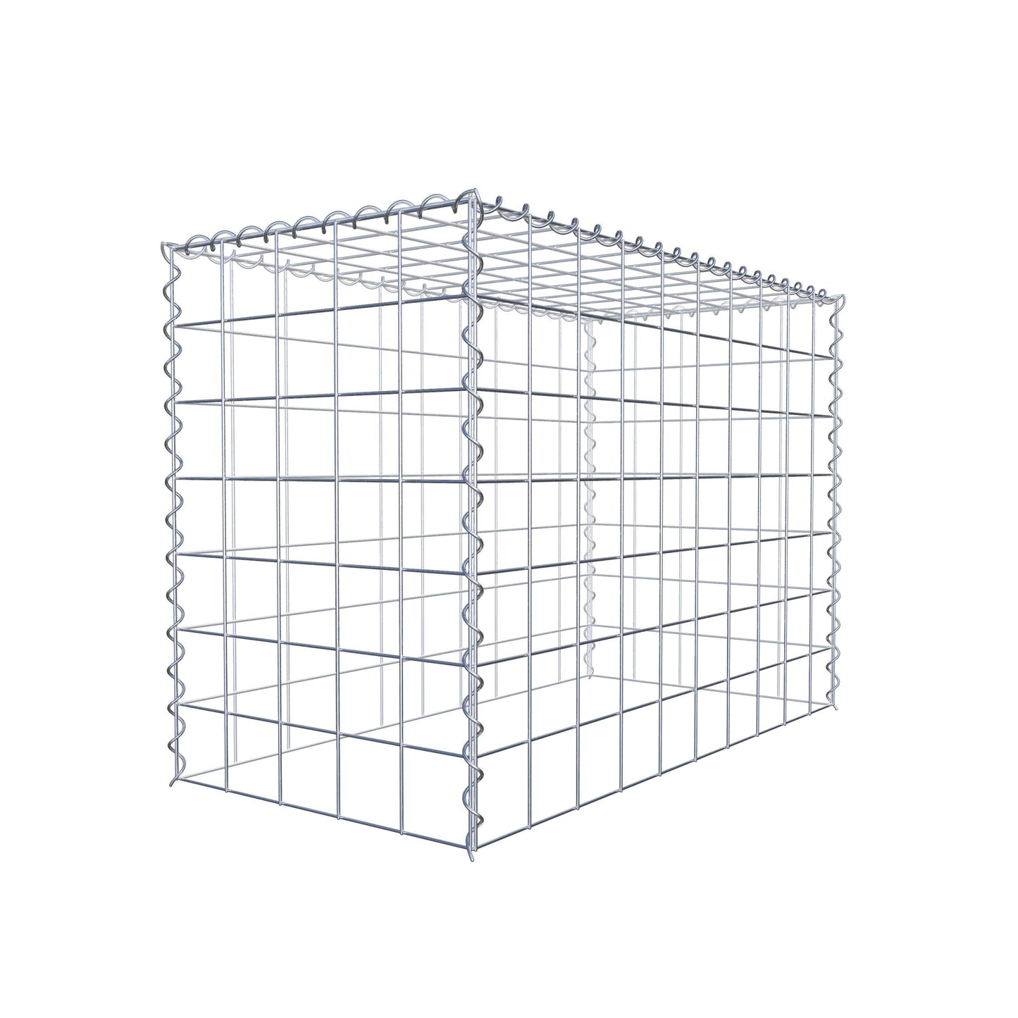Extra gabion typ 3 100 cm x 70 cm x 50 cm (L x H x D), maskstorlek 10 cm x 10 cm, spiral