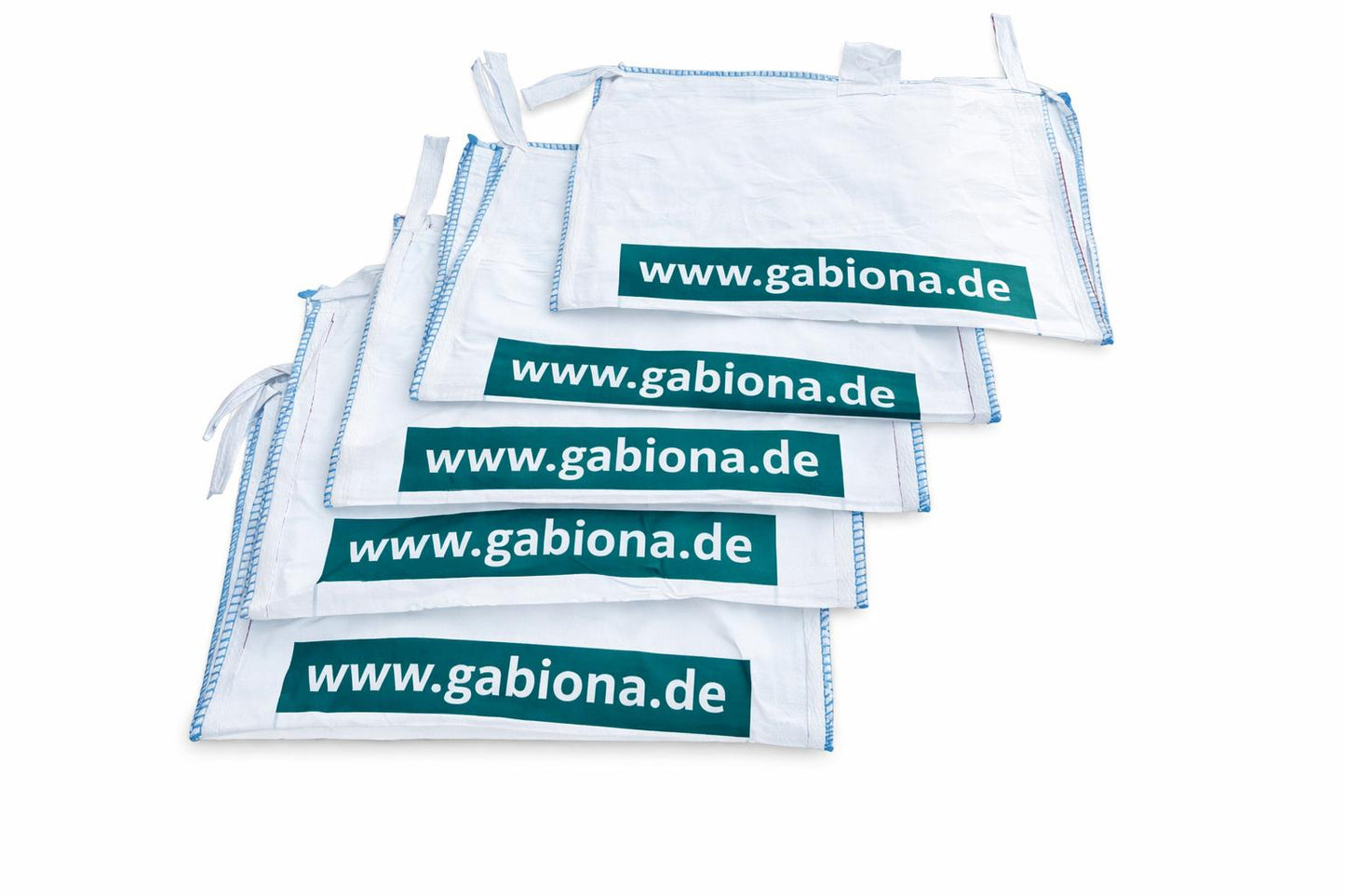 5x Big Bags 95 x 65 x 120 cm (L x P x H) - con stampa - molto stabile - 1.250 kg SWL