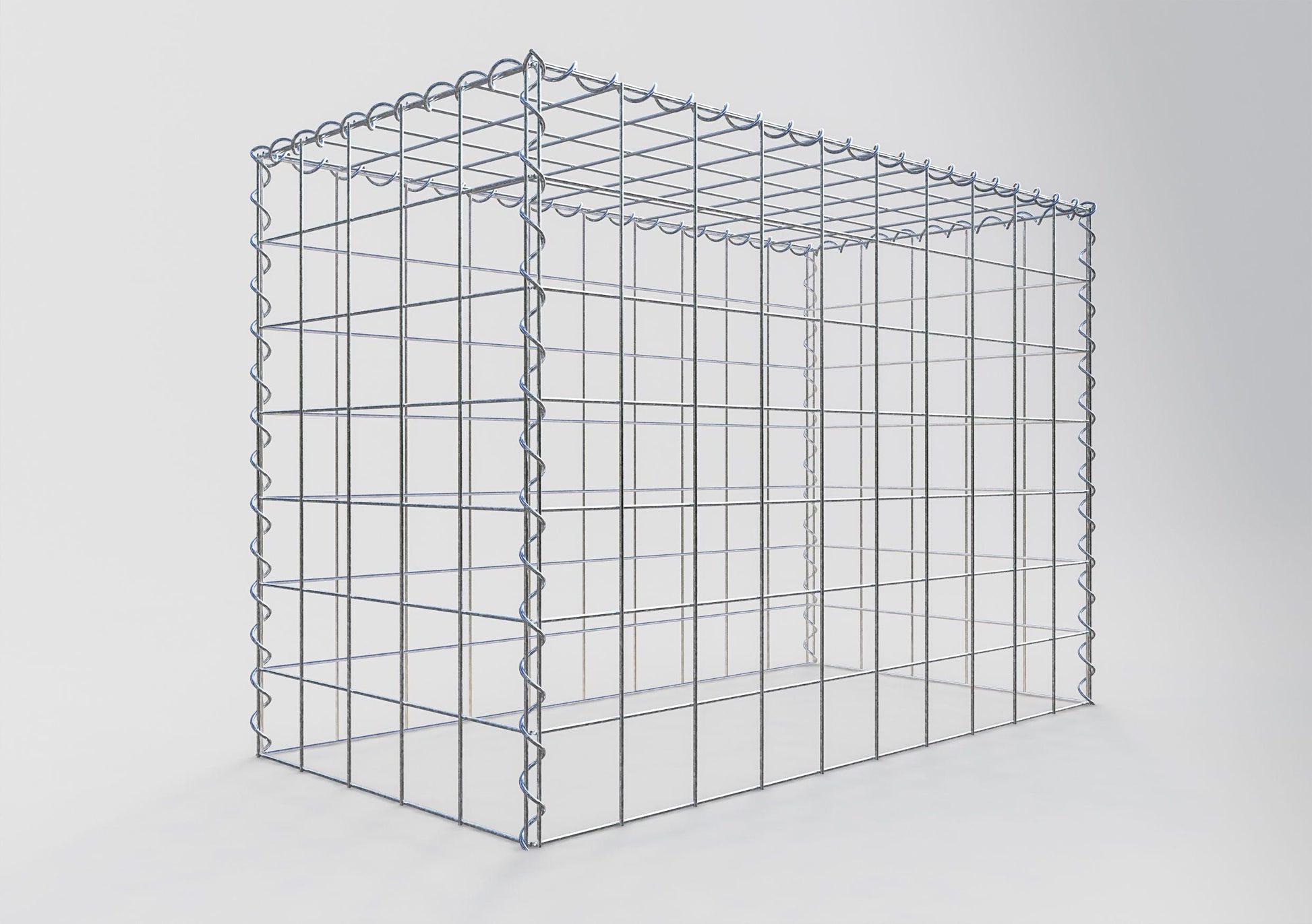 Gabiona - Anbaugabione 100 x 70 x 50cm; MW 10 x 10cm; Typ 3