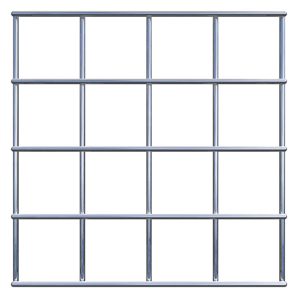 Dekorativt gitter / espalier (inklusive monteringsmateriale) maskestørrelse 5 x 5 cm