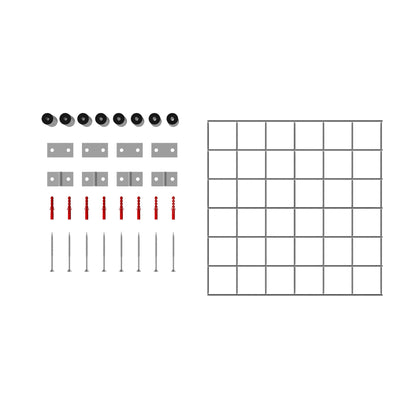 Dekorativt gitter / espalier (inklusive monteringsmateriale) maskestørrelse 5 x 5 cm