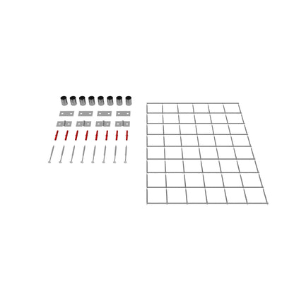 Dekorativt gitter / espalier (inklusive monteringsmateriale) maskestørrelse 5 x 5 cm