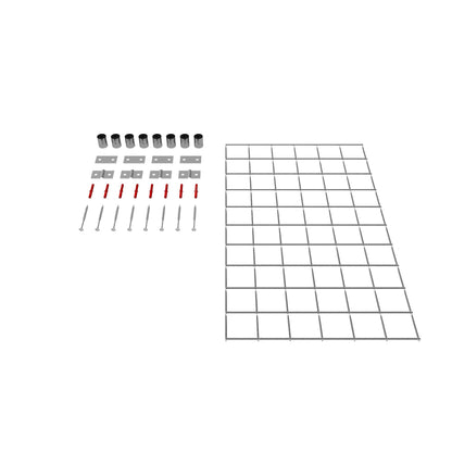 Dekorativt gitter / espalier (inklusive monteringsmateriale) maskestørrelse 5 x 5 cm