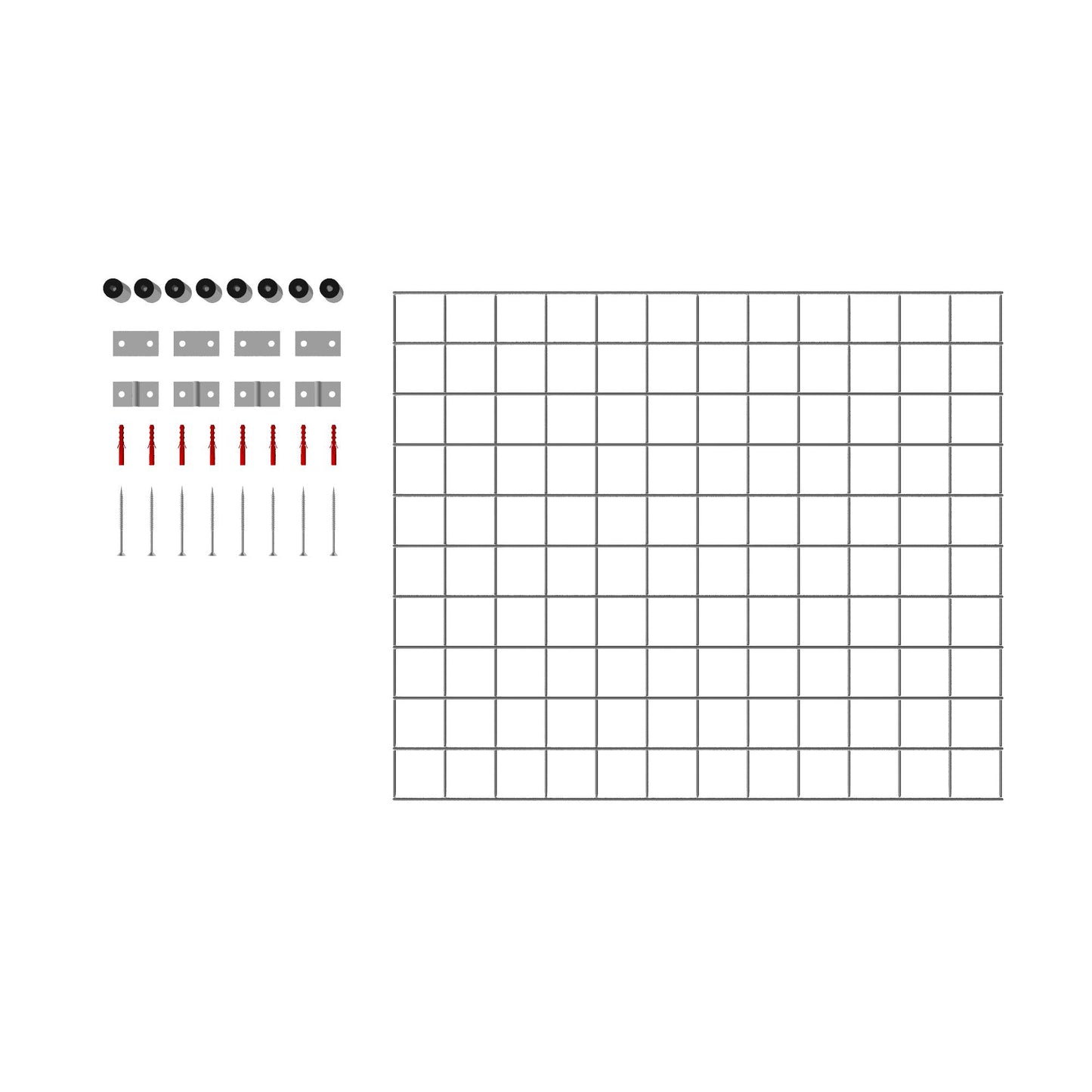 Dekorativt gitter / espalier (inklusive monteringsmateriale) maskestørrelse 5 x 5 cm