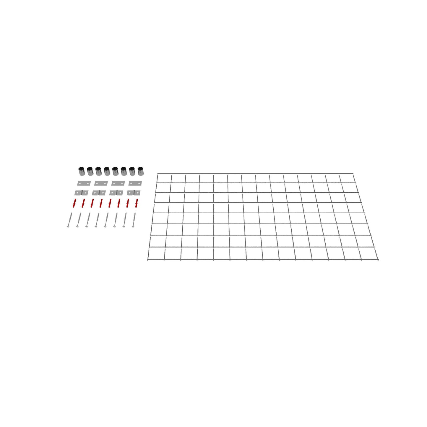 Dekorativt gitter / espalier (inklusive monteringsmateriale) maskestørrelse 5 x 5 cm