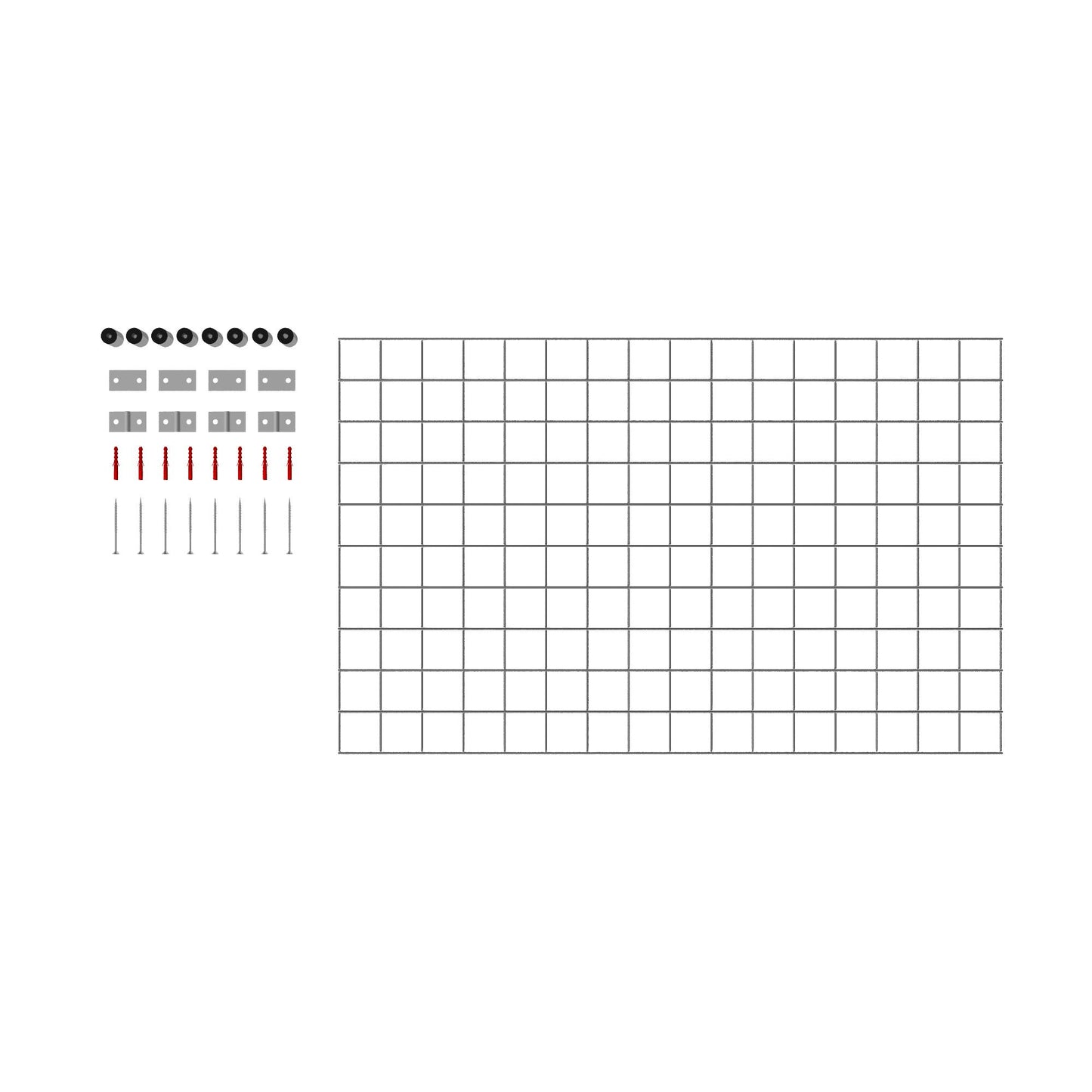 Dekorativt gitter / espalier (inklusive monteringsmateriale) maskestørrelse 5 x 5 cm