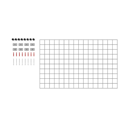 Dekorativt gitter / espalier (inklusive monteringsmateriale) maskestørrelse 5 x 5 cm