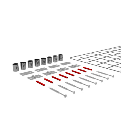 Dekorativt gitter / espalier (inklusive monteringsmateriale) maskestørrelse 5 x 5 cm