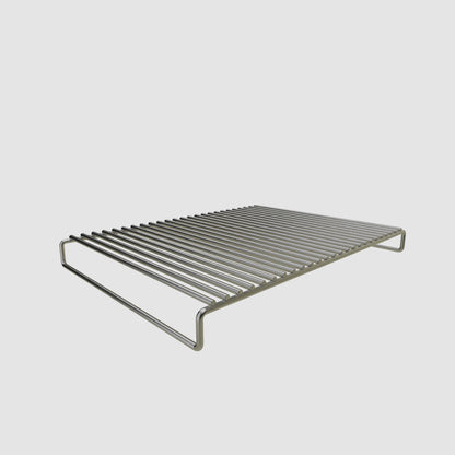 Stainless steel grid 40 cm x 29 cm x 3.1 cm