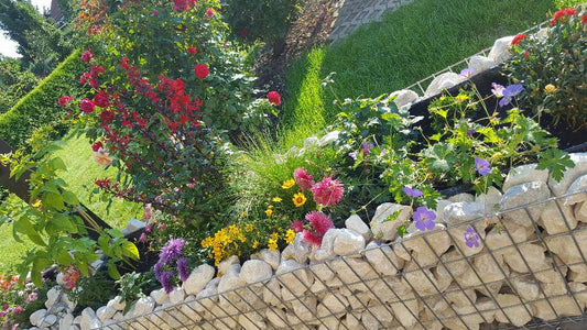 Lecho elevado de gaviones a medida - malla 5x10cm