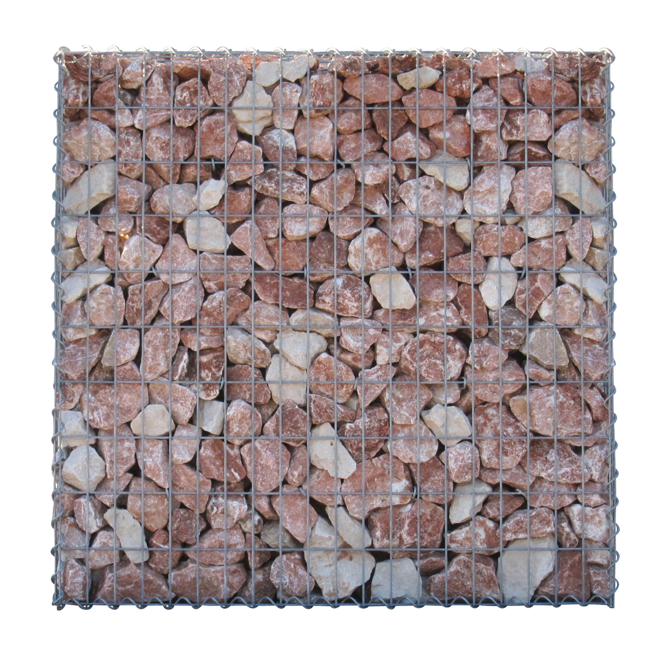 Gabion 100 cm x 100 cm x 30 cm (L x H x D), mesh size 5 cm x 10 cm, C-ring