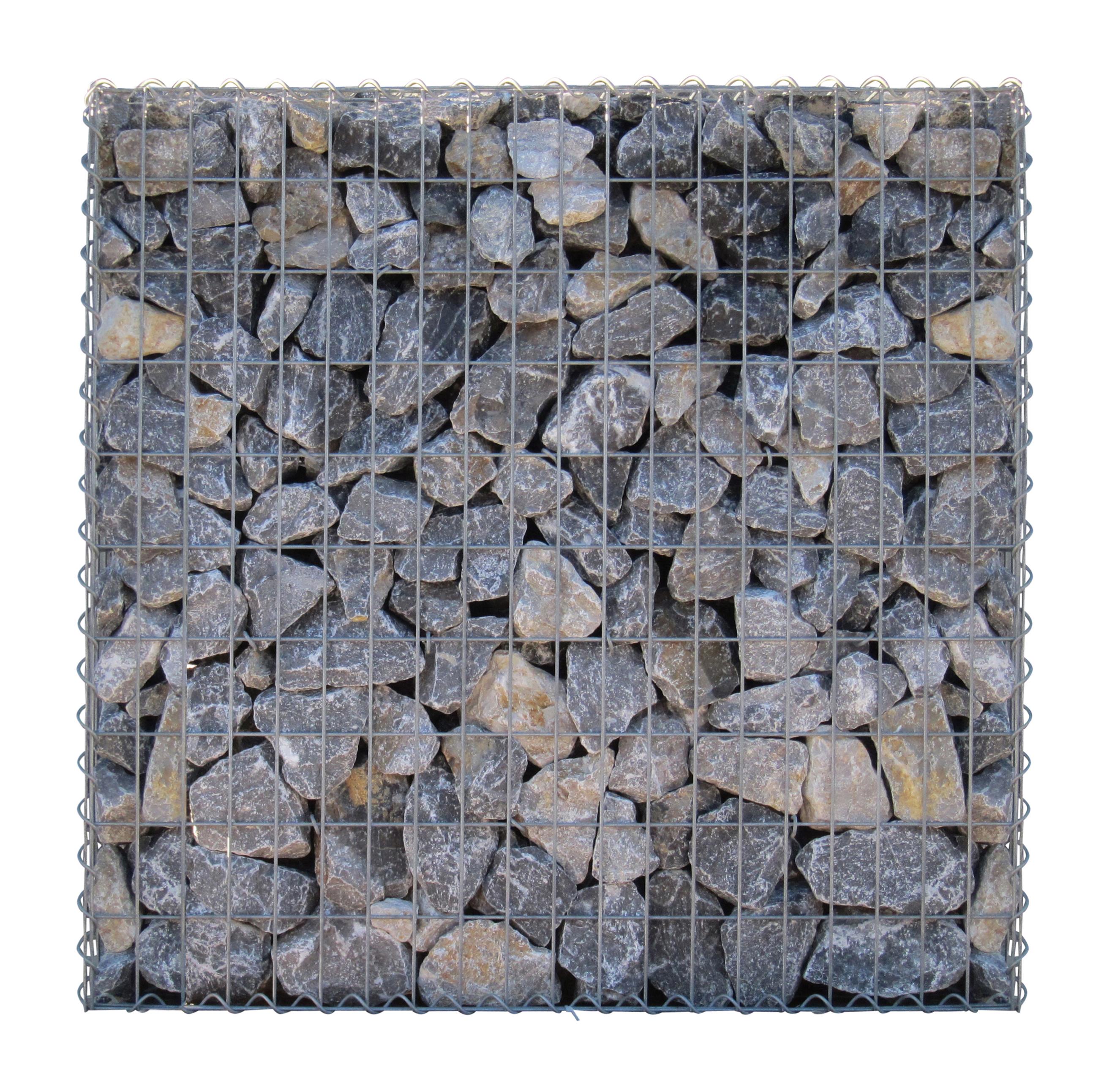 Gabion 100 cm x 100 cm x 30 cm (L x H x D), mesh size 5 cm x 10 cm, C-ring